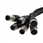 M12 industriell anslutningskabel